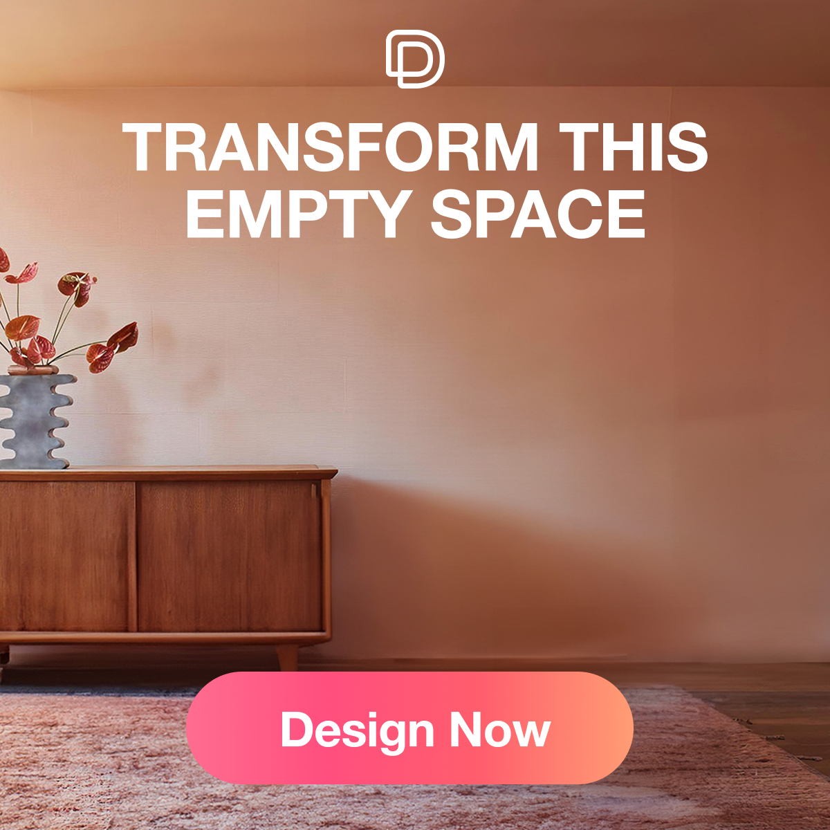 Redesign blank rooms from scratch fast