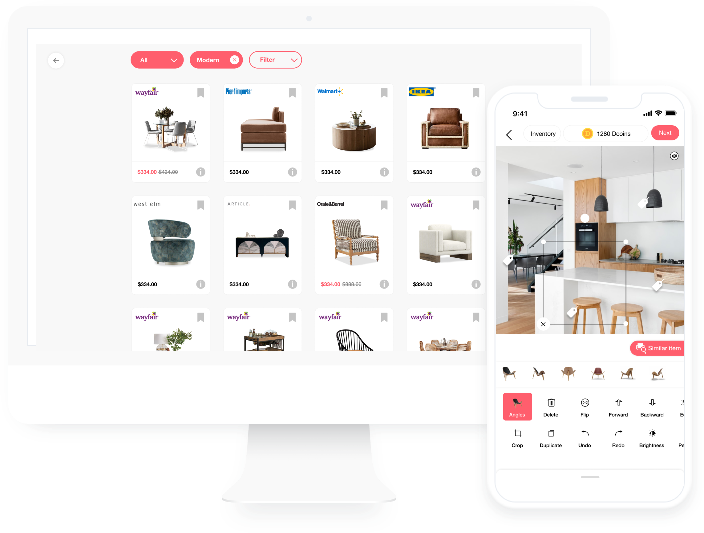 Customize your kitchen layout with cabinets, islands, lighting, and decor using our kitchen layout planner app